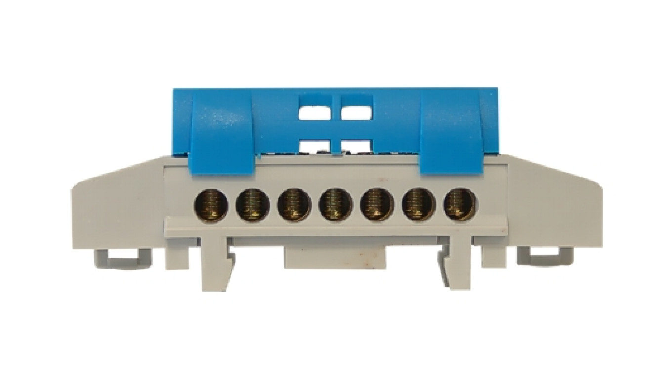 Terminal Block for Rail 7 Track Blue TH35 IP20 E.4170