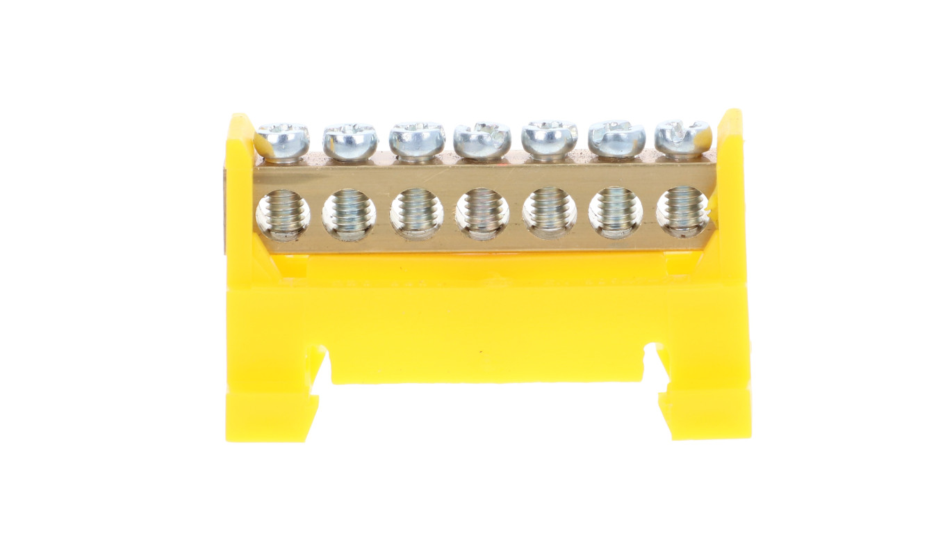 Terminal Block Low for Rail 7 Track Yellow TH35 E.4052