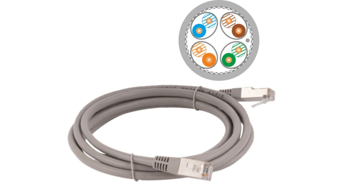 Patch Cord S/FTP Cat.6A LSOH 2.0m Grey KKS6ASZ2.0