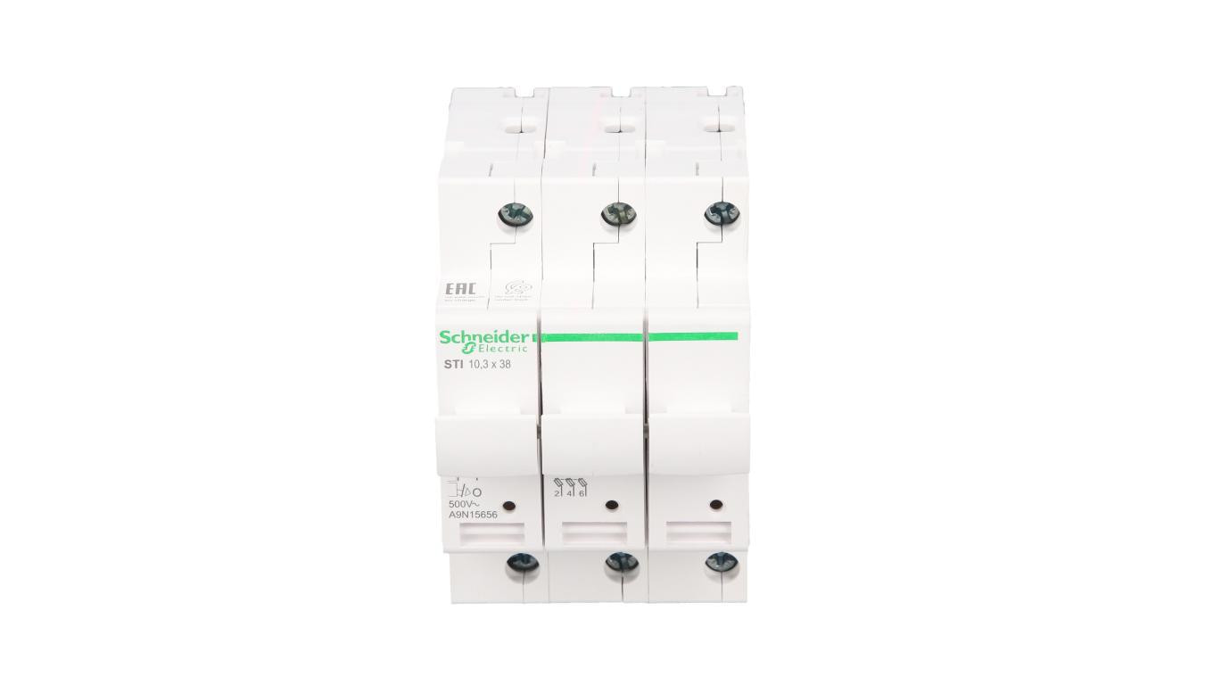 Fuse Base Acti9 STI-10.3x38-3 3 Pin A9N15656