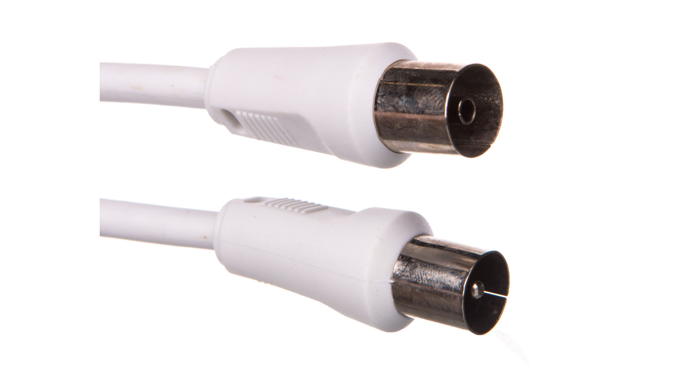 IEC 2.5m Antenna Cable White 11511