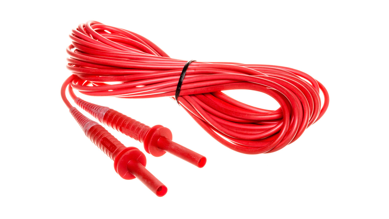 10m Test Lead Red 5kV/ Plug Leads CAPRZ010REBB5K