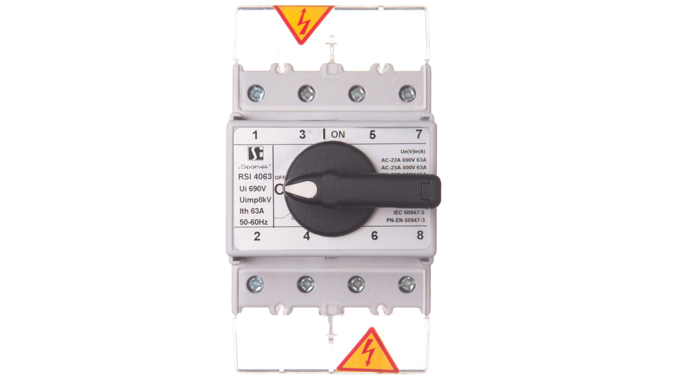 Isolated Disconnect Switch 4P 63A with Knob for RSI RSI-4063\W02