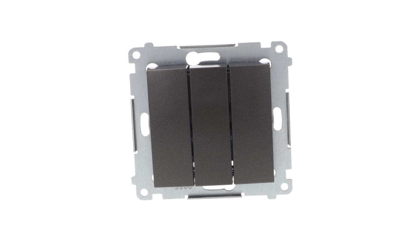 Simon 54 Triple Connector, Quick Coupler, Anthracite DW31.01/48