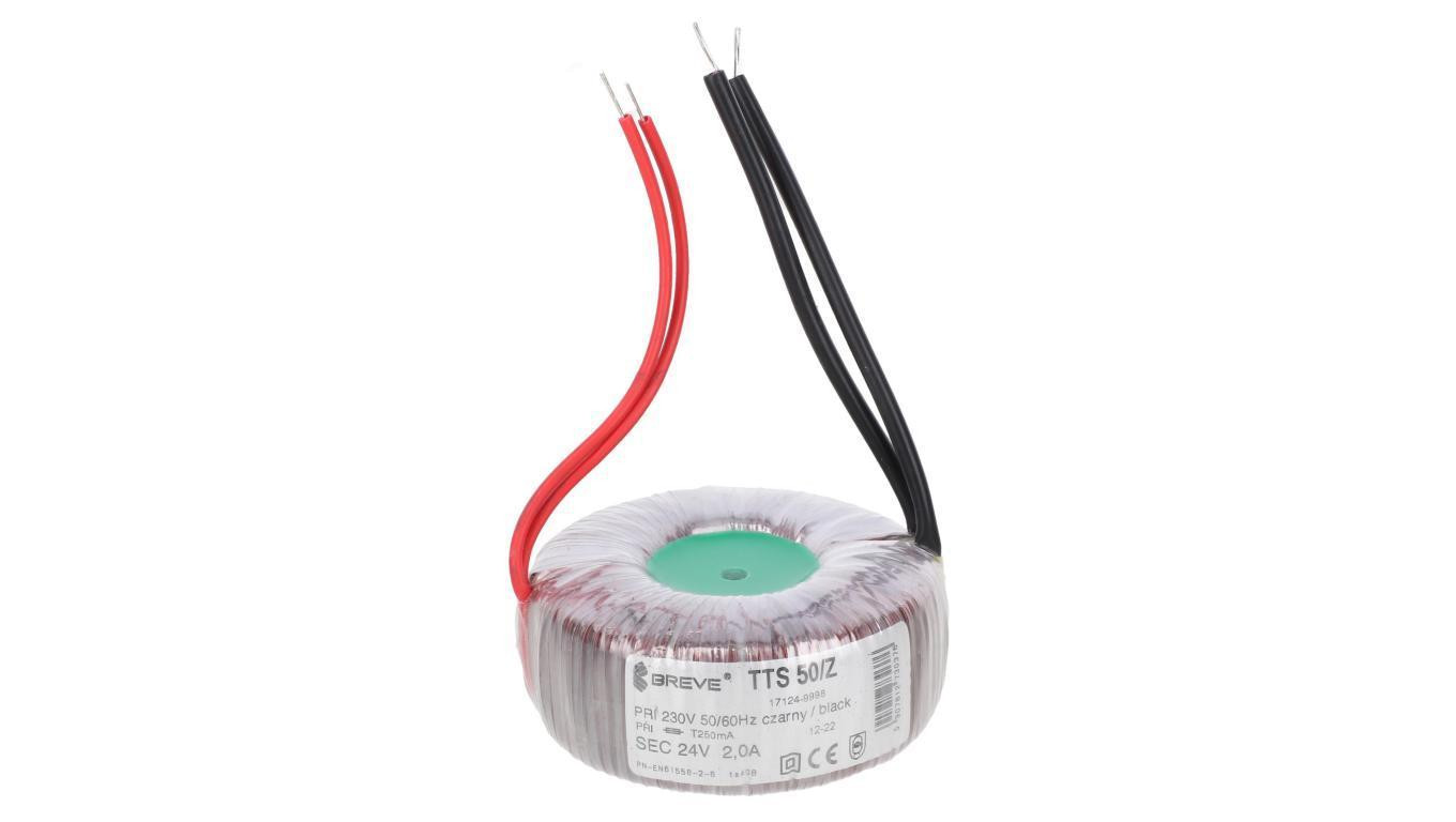 Toroidal transformer TTS 50/Z 230/24V 50VA 17124-9998
