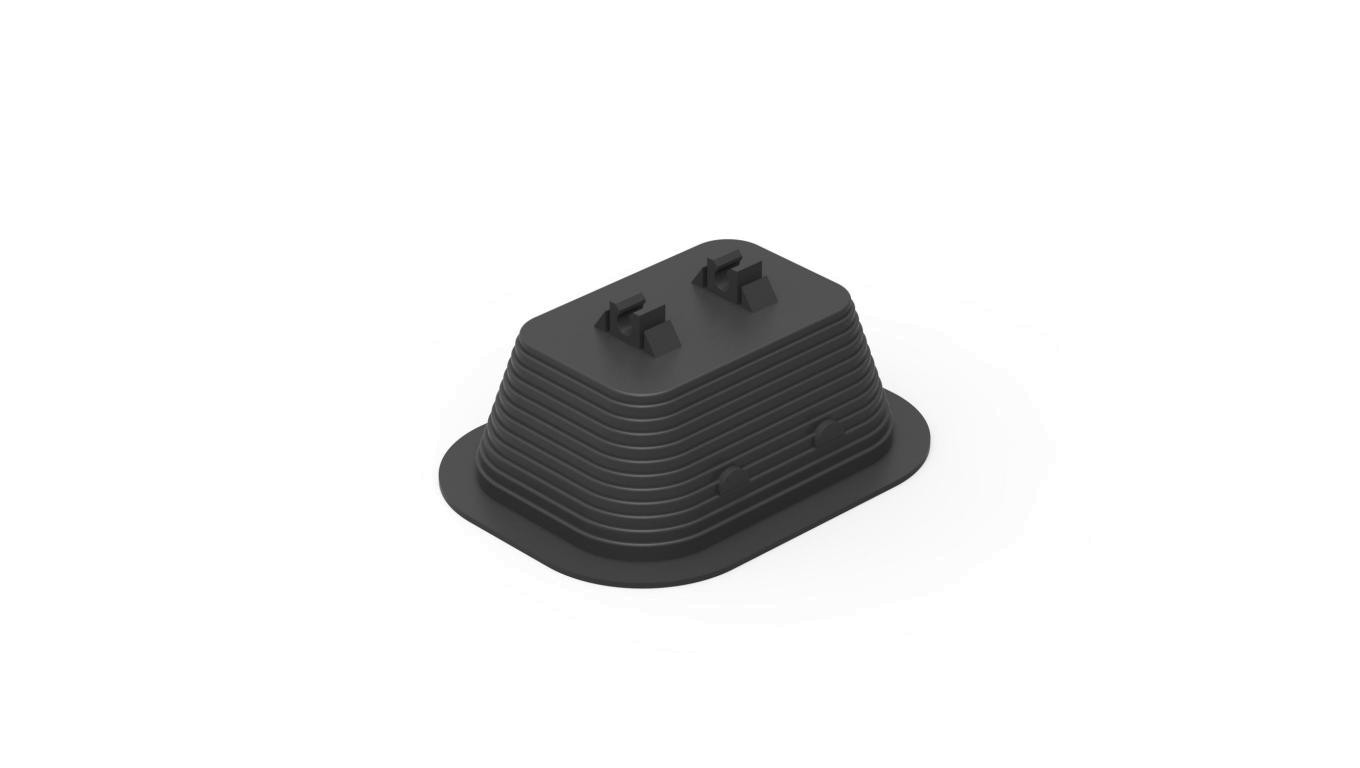 Concrete handle in plastic rectangular PVC 30.2 DE/93000211