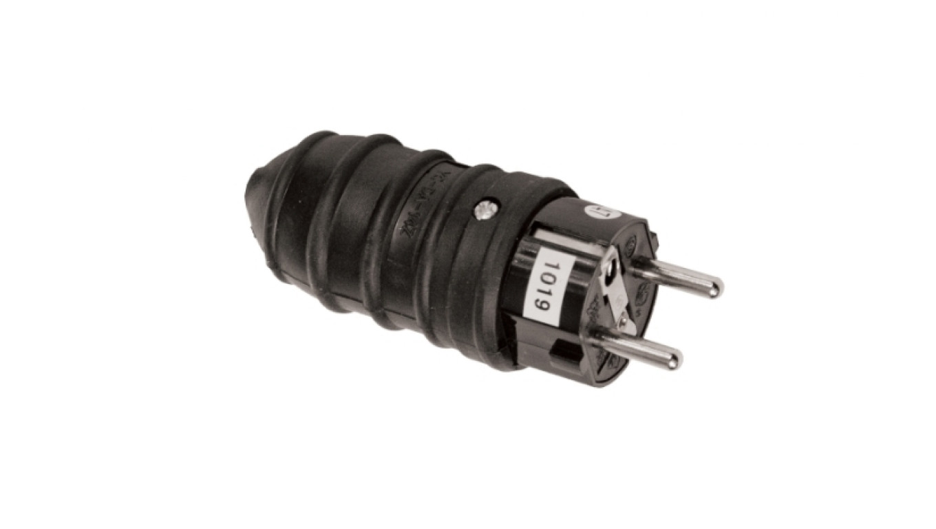 Rubber plug with/u 16A 250V IP44 D.3158