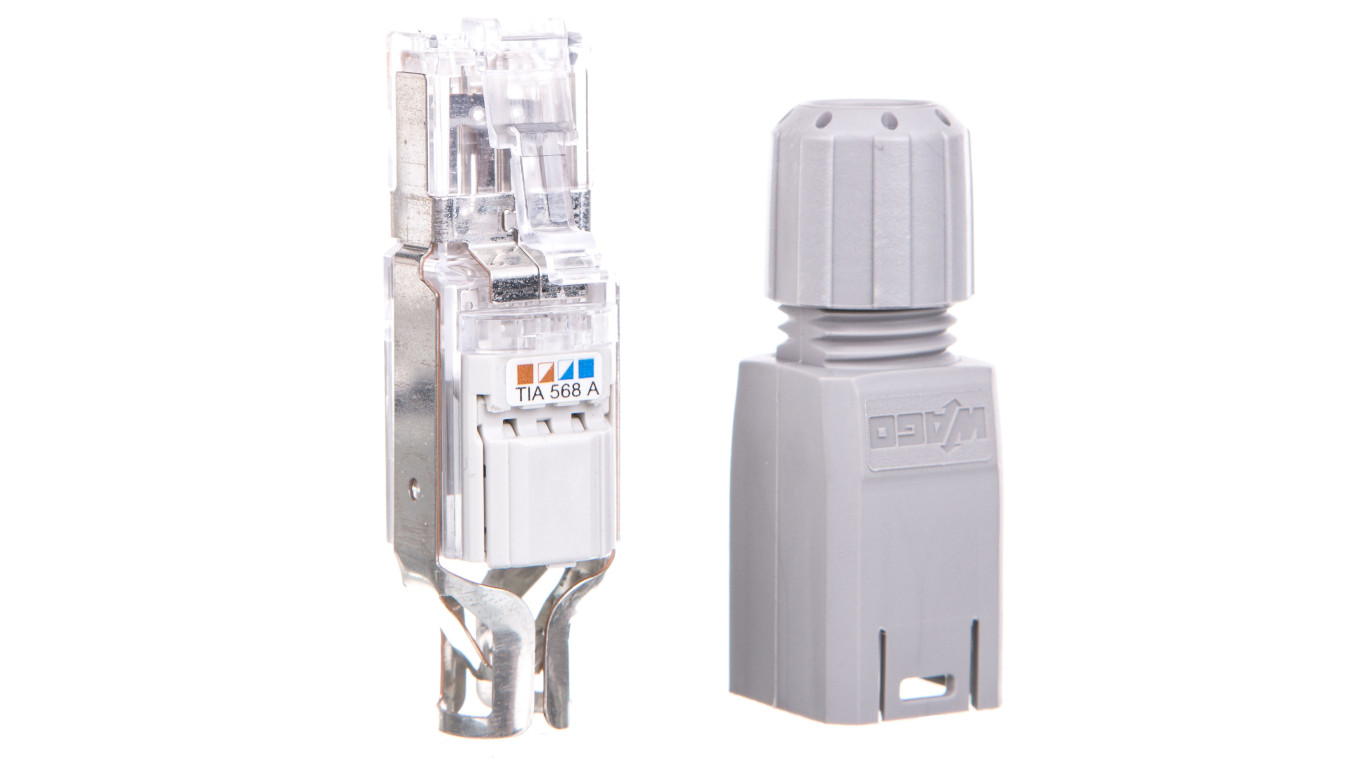Ethernet RJ45 U/UTP Object Network Connector Cat.5e IP20 750-975