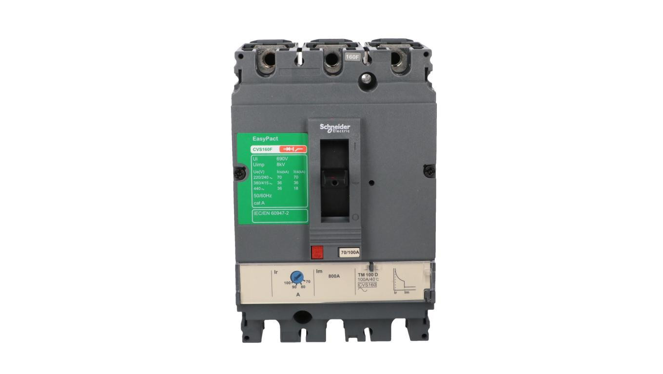Circuit Breaker 100A 3P 36kA Compact CVS CVS160 Easypact LV516331