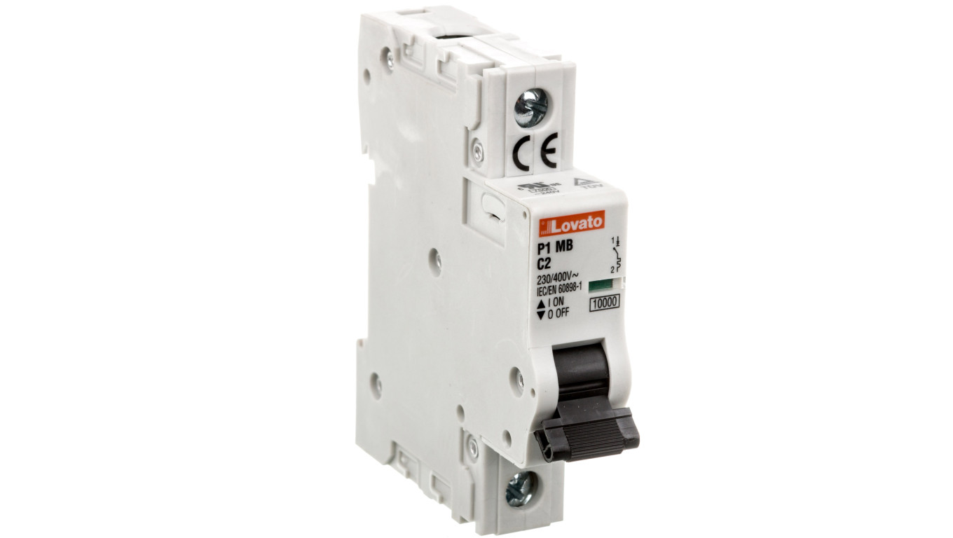 Overcurrent Switch 1P 2A C 10kA AC P1MB1PC02