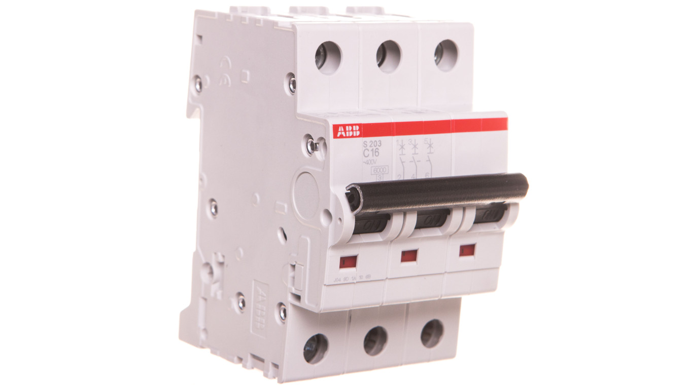 3P C 16A Overcurrent Switch 6kA AC S200 2CDS253001R0164