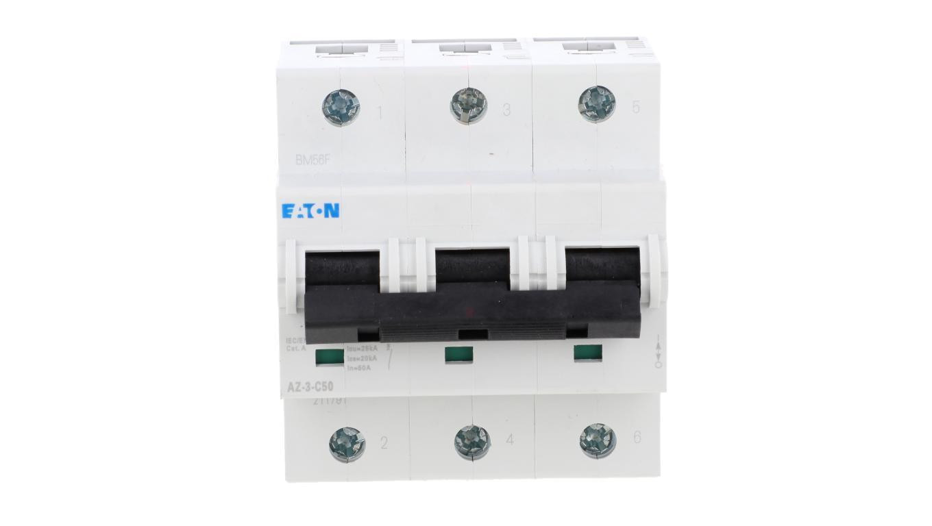 3P C 50A Overcurrent Switch 25kA AC AZ-3-C50 211791