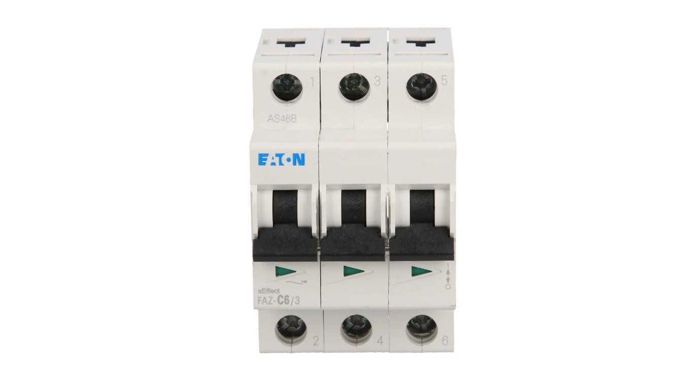 Overcurrent Switch 3P C 6A 15kA AC FAZ C6/3 278867