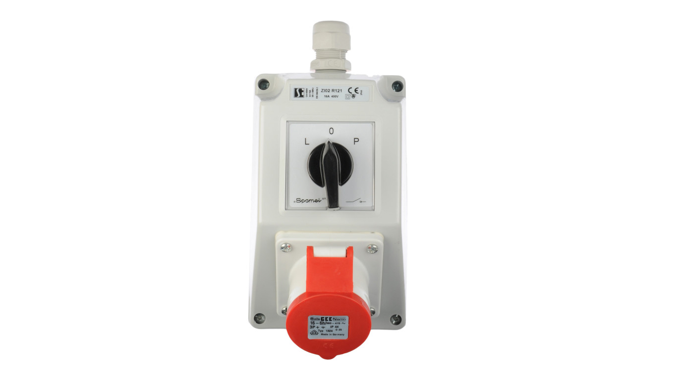 Installation kit with socket 16A 4P (L-0-P) ZI02R121