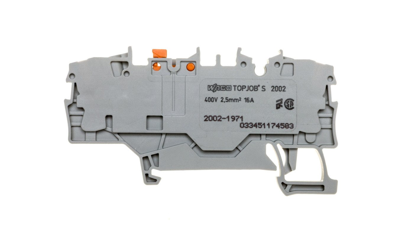 2-wire connector 2.5mm² removable grey TOPJOBS 2002-1971