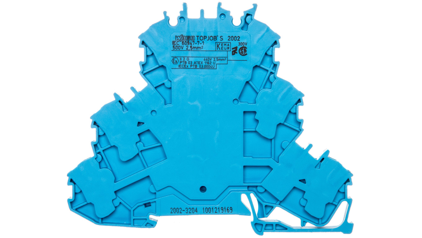Fitting 3 Tier 2.5mm² N/N/N Blue TOPJOBS 2002-3204