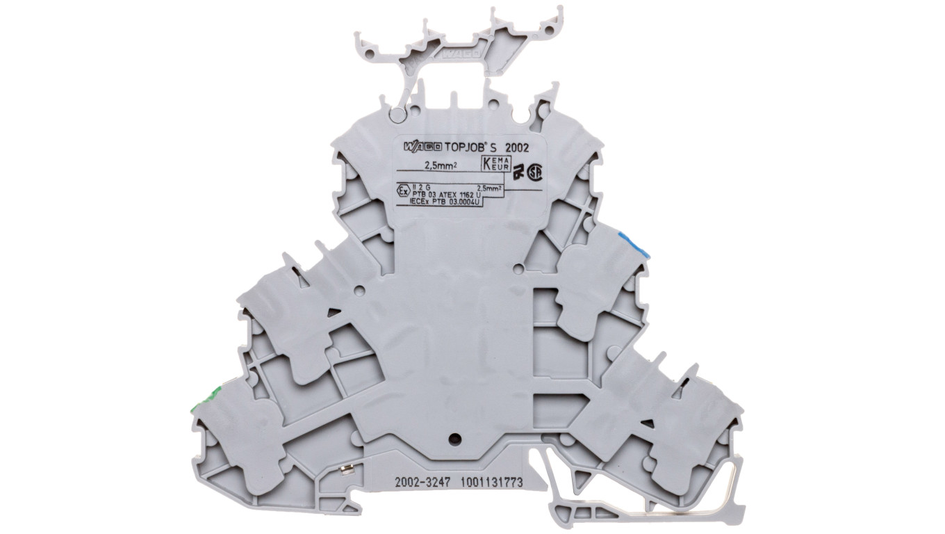 Fitting 3 Tier 2.5mm² PE/N/L Grey TOPJOBS 2002-3247
