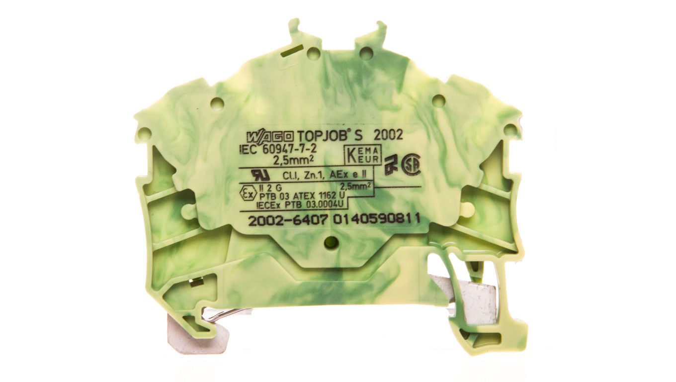 Connector 4-wire 2.5mm² yellow-green Topjobs 2002-6407