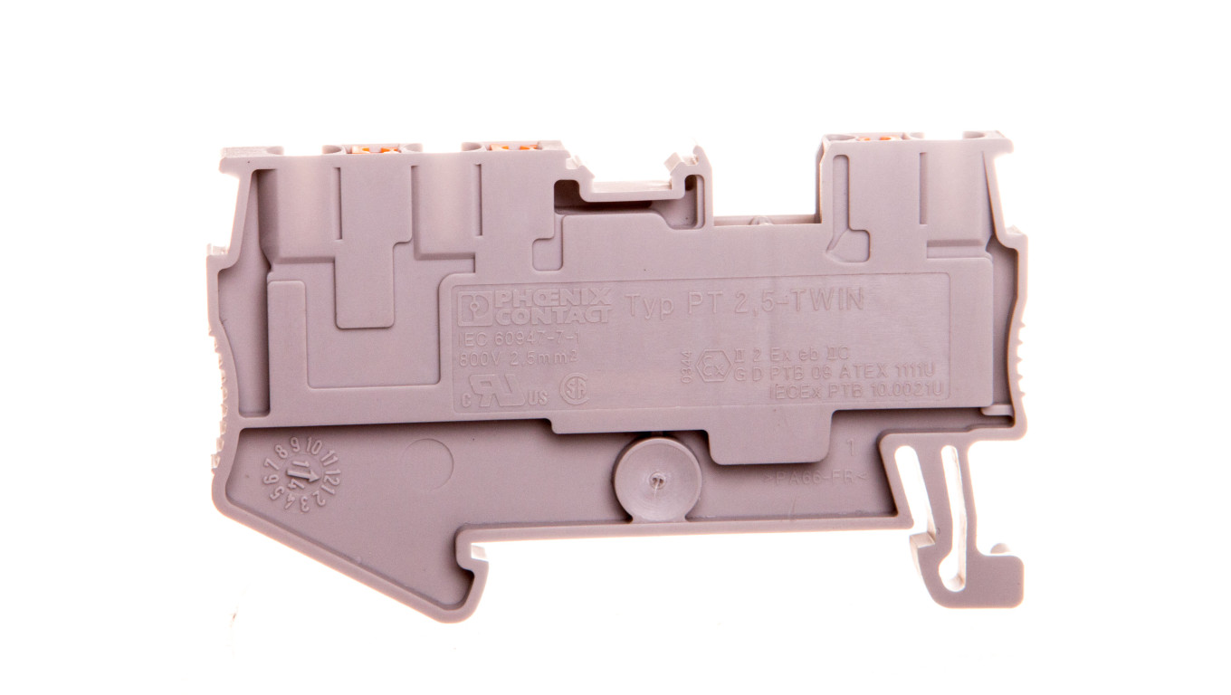 Through fitting with push-in terminals PT 2.5-TWIN BE2 3209549