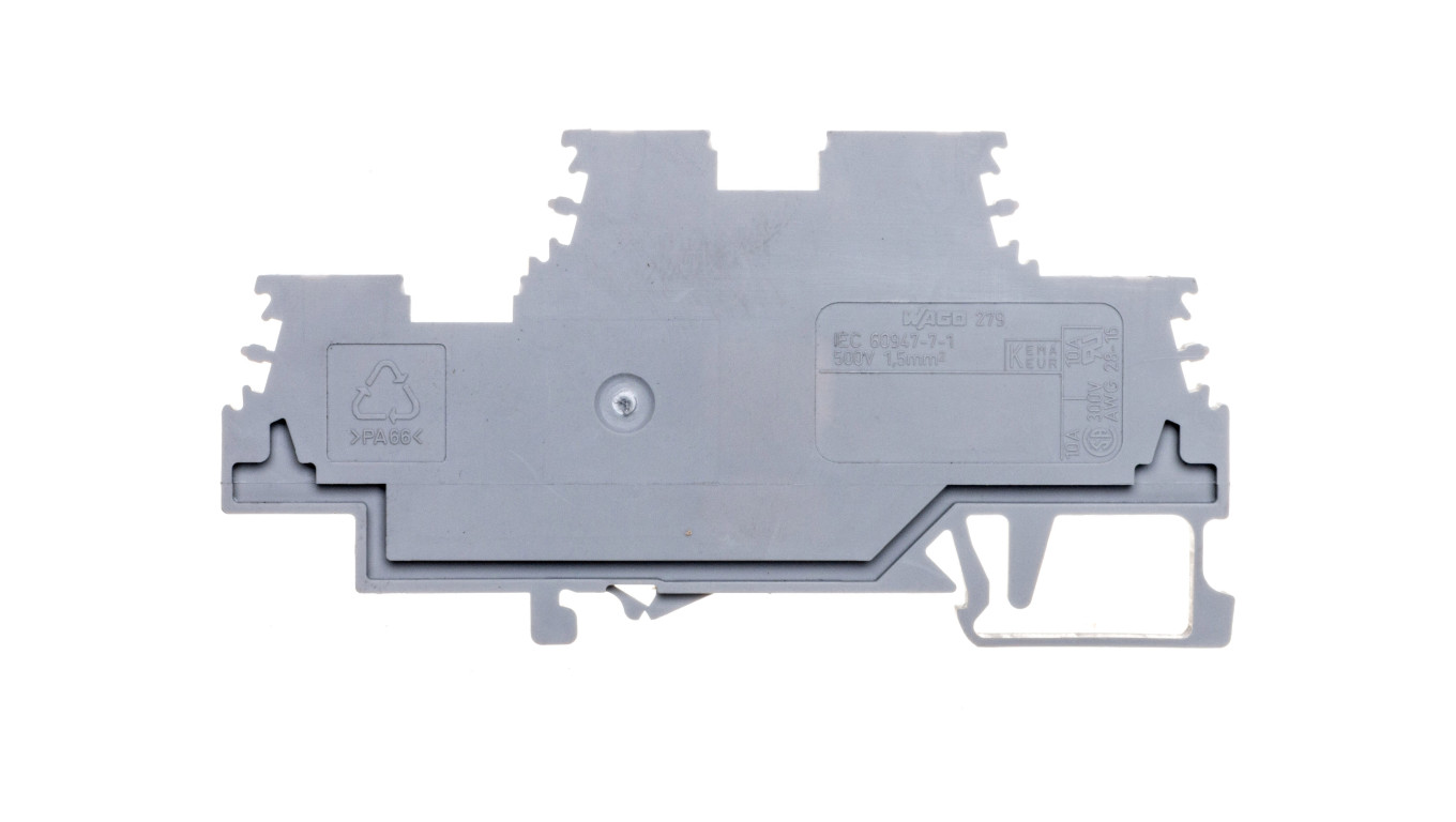Rail Connector 2 Tier 1.5mm² Grey 279-501