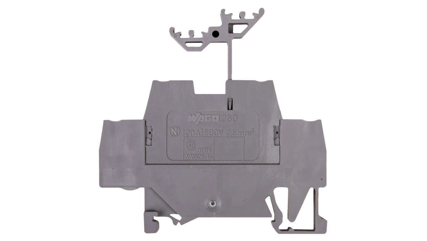 Rail Connector 2 Tier 2.5mm² Grey 280-519