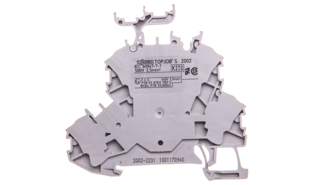 Rail Connector 2 Tier L/L 2.5mm² Grey 2002-2231 TOPJOBS