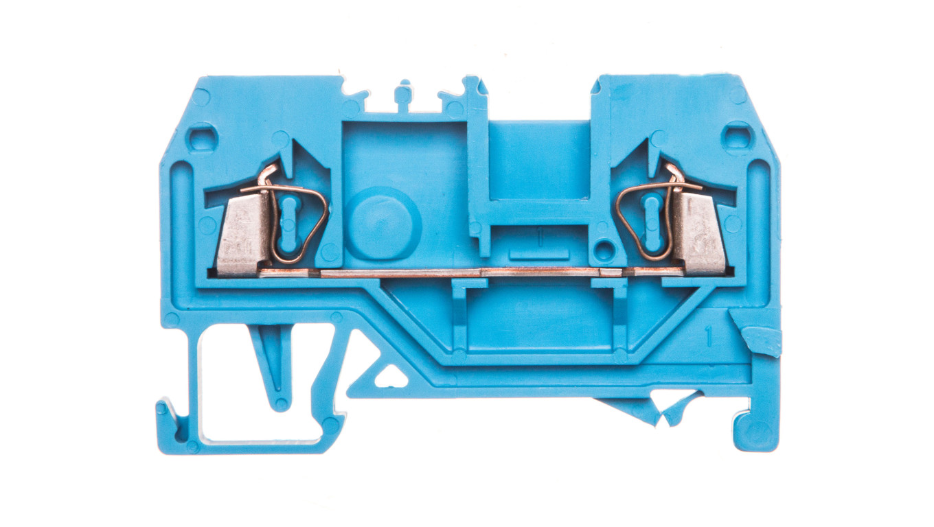 Rail Connector 2 Core 1.5mm² Blue 279-904