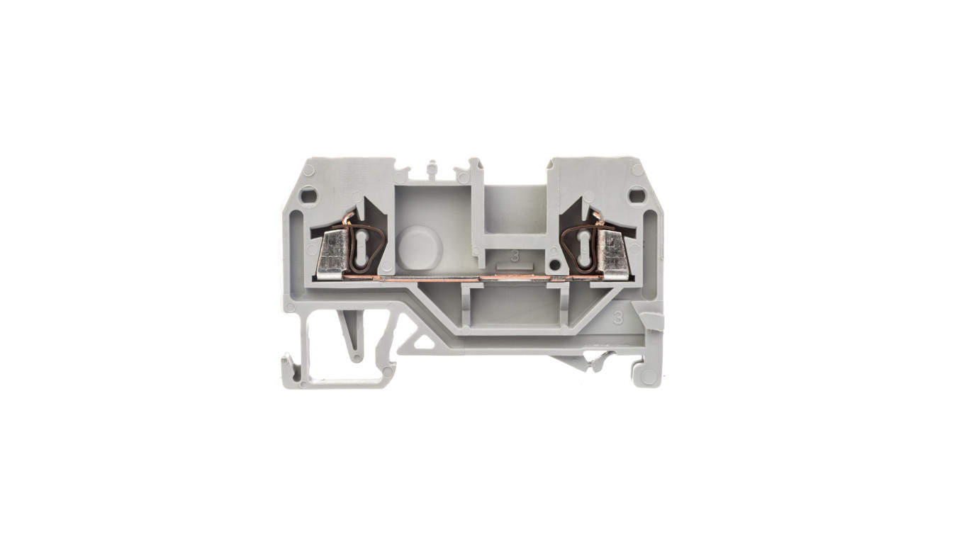 Rail Connector 2 Core 1.5mm² Grey 279-901
