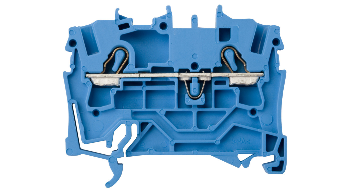 Rail Connector 2 Core 2.5mm² Blue 2002-1204 TOPJOBS