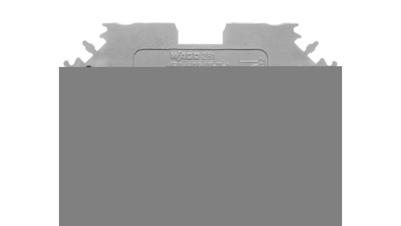Rail Connector 2 Core 4mm² Grey 281-601