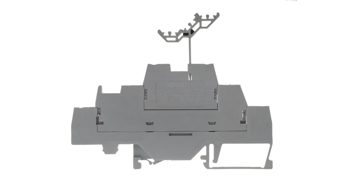 Rail Connector 3 Tier 2.5mm² L/L/L Grey 280-549