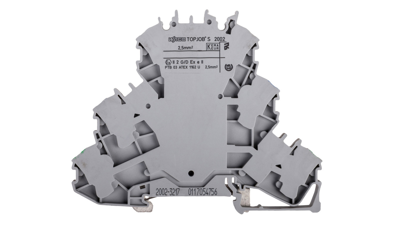 Rail Connector 3 Tier 2.5mm² Grey PE/N/L 2002-3217 TOPJOBS