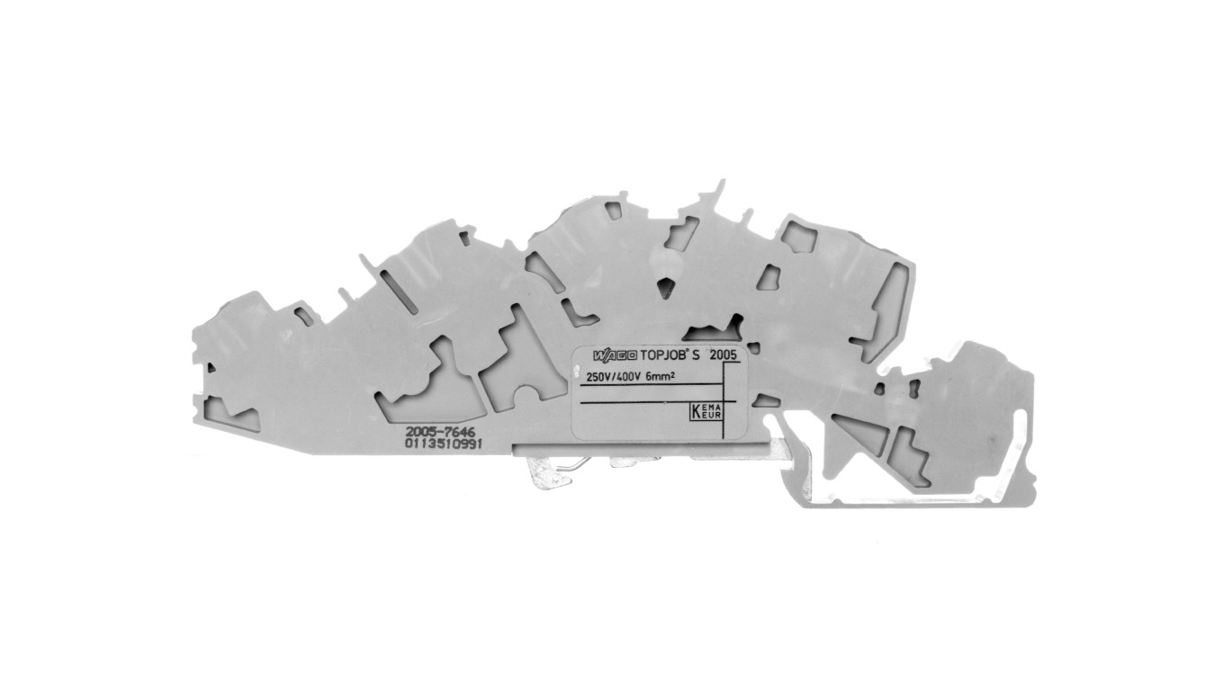 Rail Connector 3 Tier 6mm² N/L/PE Grey 2005-7646 TOPJOBS