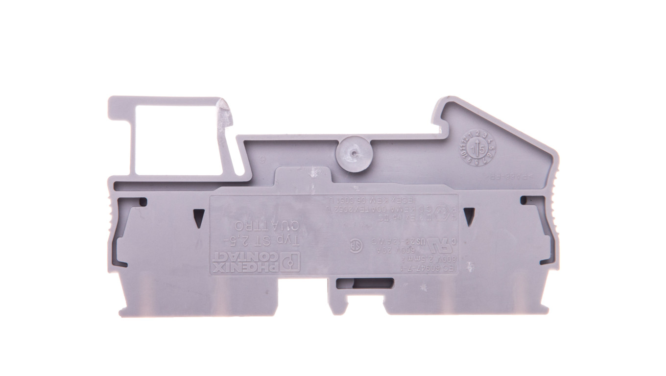 Rail Connector 4 Core 0.08-4mm² Grey ST BE2 3031306