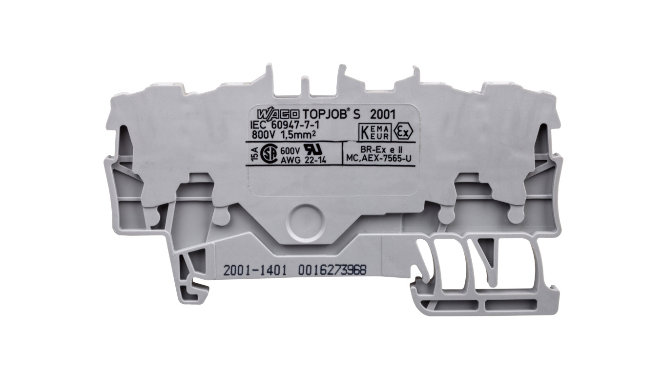 Rail Connector 4 Core 1.5mm² Grey 2001-1401 TOPJOBS