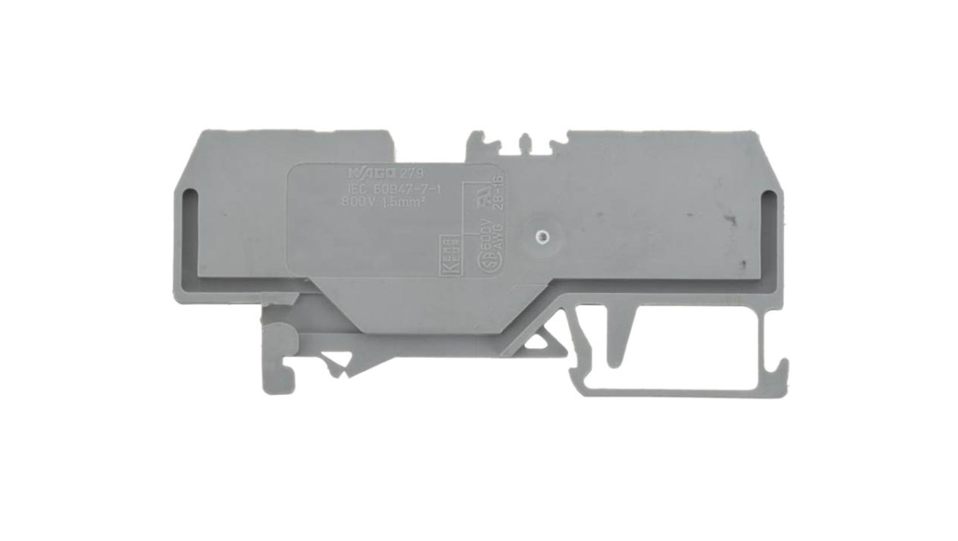 Rail Connector 4 Core 1.5mm² Grey 279-831