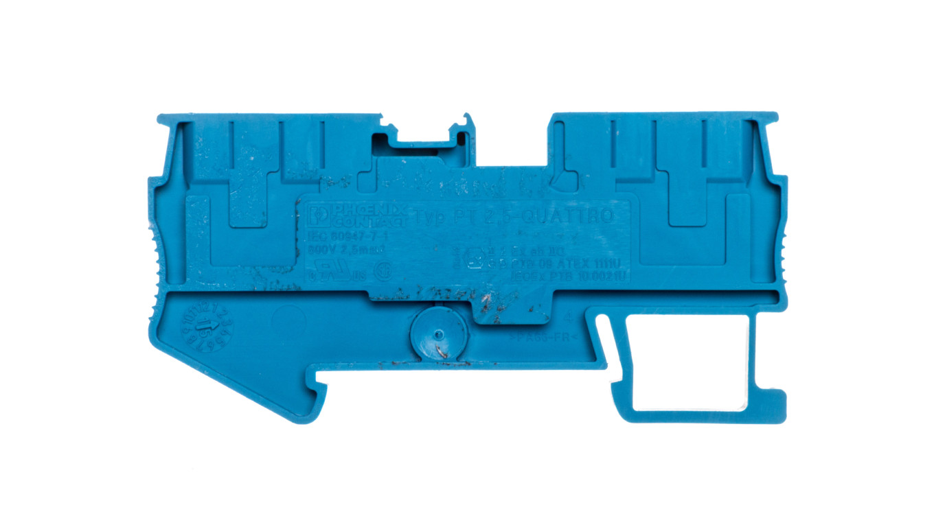Rail Connector 4 Core 4mm² Blue PT BE2 3209581