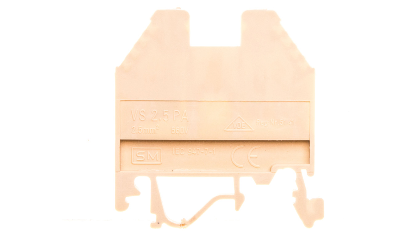 Threaded fitting 2.5mm² beige VS 2.5 PA 003901000-SM