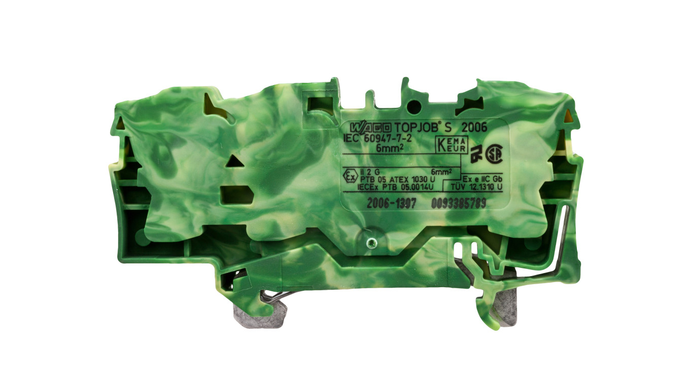 Guard Rail Connector 6mm² Yellow Green 2006-1307 TOPJOBS