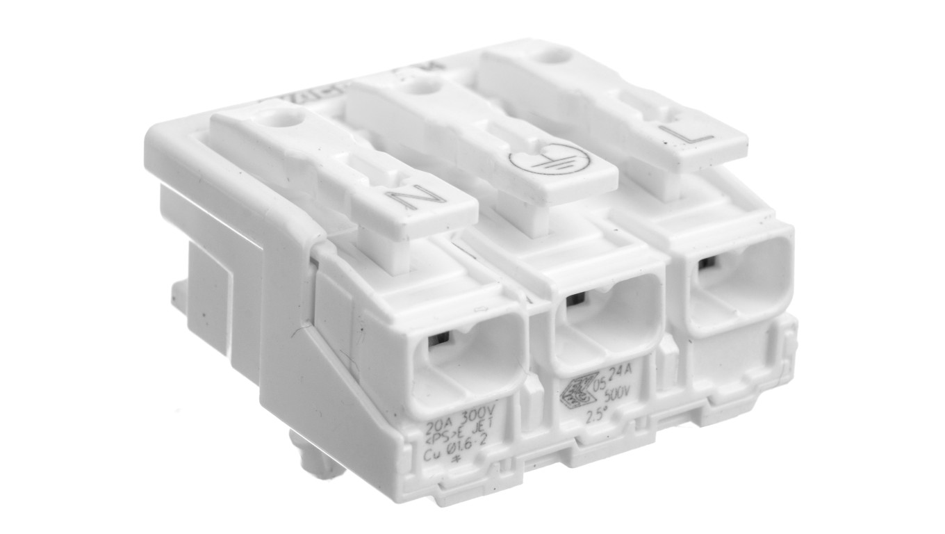 Power connector 3-pin with non-contact feet PE 294-5013