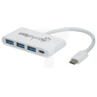 3-Portowy Hub USB-C 3.1 Gen1 3x USB-A z Portem USB-C PD