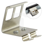 Adapter montażowy keystone podwójny na szynę DIN TH35 metalowy Alantec