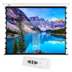 Ekran elektryczny Maclean, Z naciągiem Premium, Ściana lub sufit, 150, 4:3, MC-952