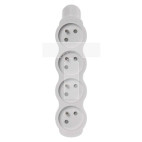 Gniazdo /rozgałęźnik/ do przedłużacza 4-gniazda z/u białe P0400N