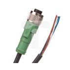 Kabel czujnika/urządzenia wykonawczego 4P M12 prosty, wolny koniec przewodu 5m SAC-4P- 5,0-PUR/M12FS 1668124