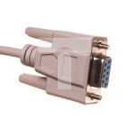 Kabel transmisyjny szeregowy RS232 Sub-D9 (F) - Sub-D9 (M) 5m beżowy