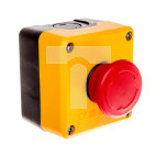 Kaseta sterownicza czarno-żółta, stop bezpieczeństwa, ryglowany 40 mm (1NC), T0-P1EC400E40