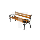 Ławka Ogrodowa Parkowa 160cm Żeliwna Sosna 01150