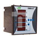 Miernik parametrów sieci 3-fazowy 12-400V AC 1-9000/5A 10-100Hz cyfrowy tablicowy 96x96mm DMM-4T