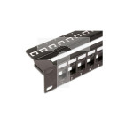 Patch panel 24 porty na moduły Keystone, 1U, czarny